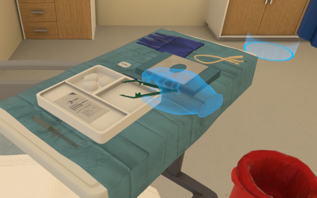 Virtual reality training for procedures